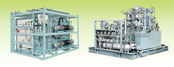 한국가스젠 한국형 수소압축패키지와 KAJI ON-SITE 수소압축패키지